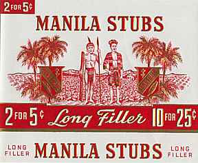 #ZLSC004 - Manila Stubs Cigar Box Label
